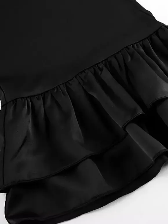 Pants Black Raised Waist Trousers