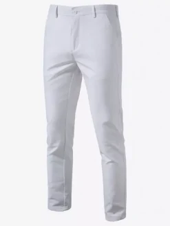 Pants For Men Chic Natural Waist Lightweight Men's Trousers With Pockets