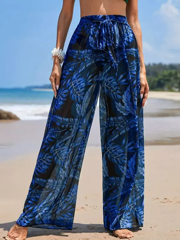 Pants Orange Red Raised Waist Trousers