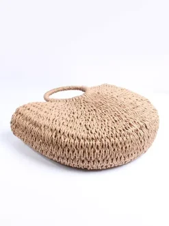 Paper Rope Woven Bag Casual Beach Handbag For Women 2026