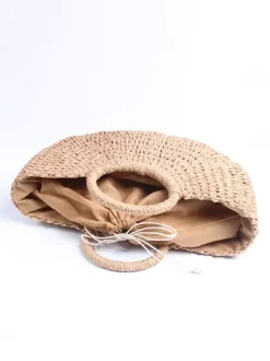 Paper Rope Woven Bag Casual Beach Handbag For Women 2026