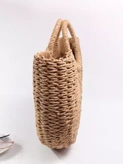 Paper Rope Woven Bag Casual Beach Handbag For Women 2026