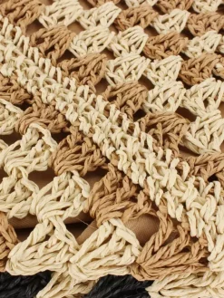 Paper Rope Woven Bag Large Capacity Vacation Shoulder Bag For Women 2026