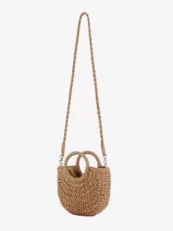 Paper Rope Woven Handbag Beach Vacation Crossbody Bag For Women 2026