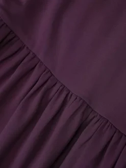 Party Dress Dresses Maxi Purple Strapless Pleated Sexy Semi Formal Summer Dress