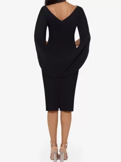 Party Dress For Mother Of The Bride V-Neck Sleeveless A-Line Pleated Knee-Length Wedding Guest Dresses