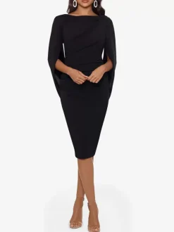 Party Dress For Mother Of The Bride V-Neck Sleeveless A-Line Pleated Knee-Length Wedding Guest Dresses