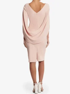 Party Dress For Mother Of The Bride V-Neck Sleeveless A-Line Pleated Knee-Length Wedding Guest Dresses