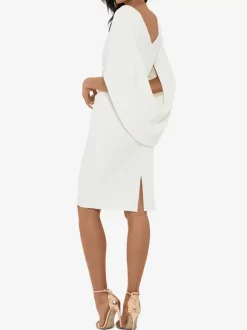 Party Dress For Mother Of The Bride V-Neck Sleeveless A-Line Pleated Knee-Length Wedding Guest Dresses
