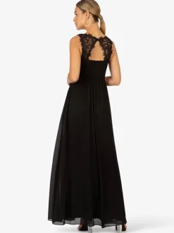 Party Dress For Mother Of The Bride V-Neck Sleeveless A-Line Lace Ankle-Length Guest Dresses For Wedding