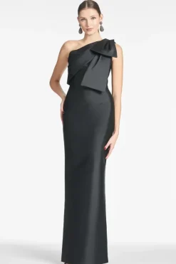 Party Dress For Mother Of The Bride One-Shoulder Bows Floor-Length Mermaid Guest Dresses For Wedding