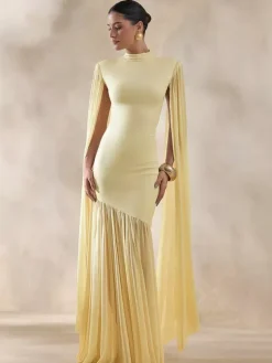 Party Dress Maxi Black Jewel Neck Sleeveless Chic Semi Formal Dress