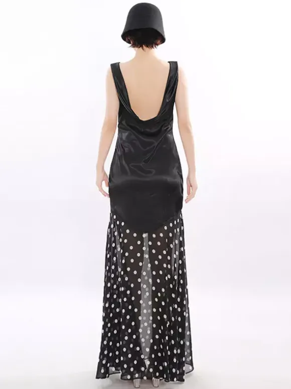Party Dress Maxi Black Sleeveless Elegant High Rise Semi Formal Summer Dress