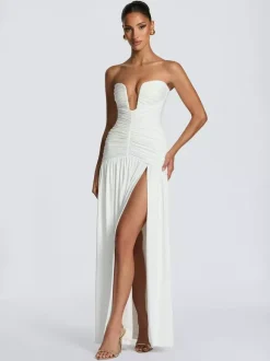Party Dress Maxi Coffee Brown Halter Zipper Sleeveless Backless Elegant Semi Formal Dress
