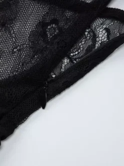 Party Maxi Dresses Black V-Neck Lace Sleeveless Elegant Semi Formal Summer Dress