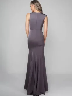 Party Dress For Mother Of The Bride V-Neck Short Sleeves Ball Gown Guest Dresses For Wedding