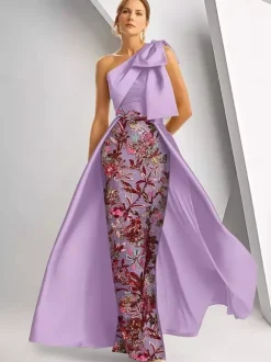 Party Dress For Mother Of The Bride Designed Neckline Sleeveless A-Line Sequins Floor-Length Wedding Guest Dresses