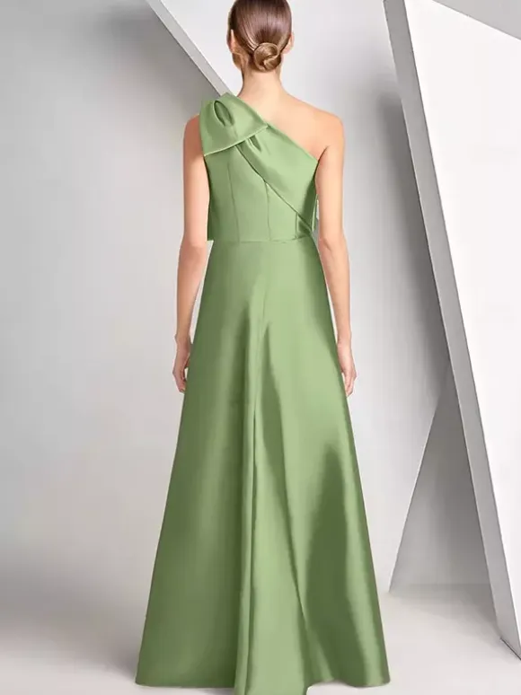 Party Dress For Mother Of The Bride Designed Neckline Sleeveless A-Line Sequins Floor-Length Wedding Guest Dresses