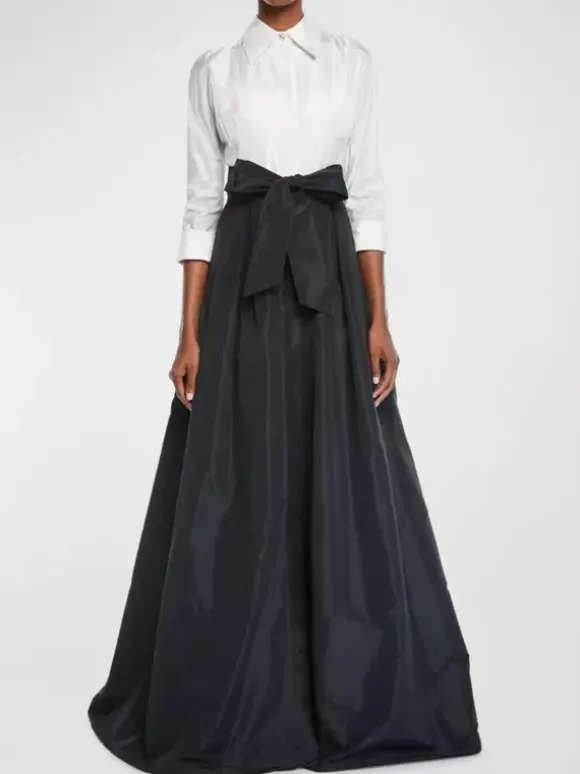 Party Dress For Mother Of The Bride Designed Neckline 3/4 Length Sleeves A-Line Bows Guest Dresses For Wedding