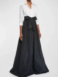 Party Dress For Mother Of The Bride Designed Neckline 3/4 Length Sleeves A-Line Bows Guest Dresses For Wedding