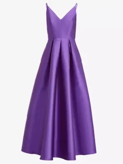 Party Dress For Mother Of The Bride V-Neck Sleeveless Ball Gown Pleated Wedding Guest Dresses