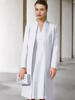Party Dress For Mother Of The Bride V-Neck Long Sleeves A-Line Guest Dresses For Wedding Free Customization