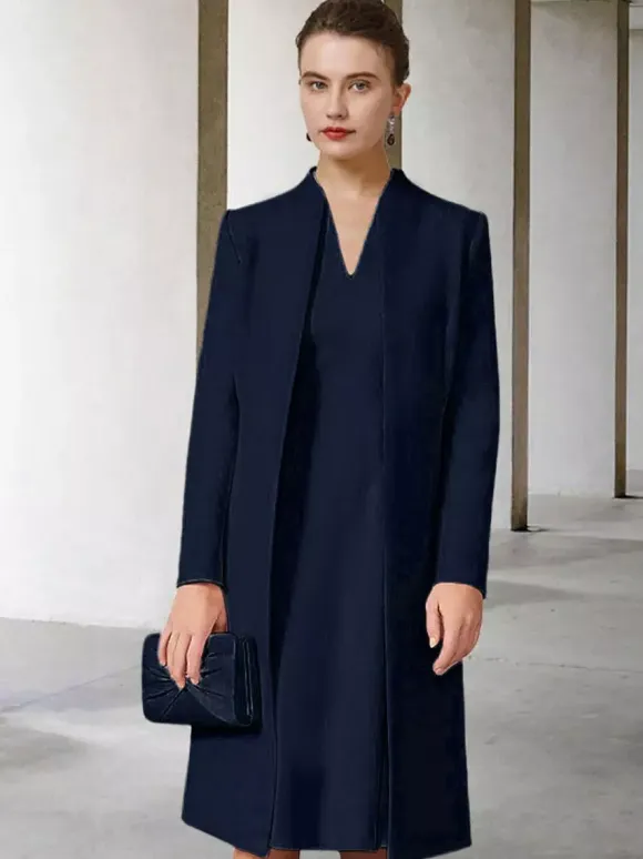 Party Dress For Mother Of The Bride V-Neck Long Sleeves A-Line Guest Dresses For Wedding Free Customization