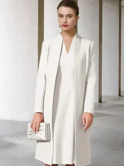 Party Dress For Mother Of The Bride V-Neck Long Sleeves A-Line Guest Dresses For Wedding Free Customization