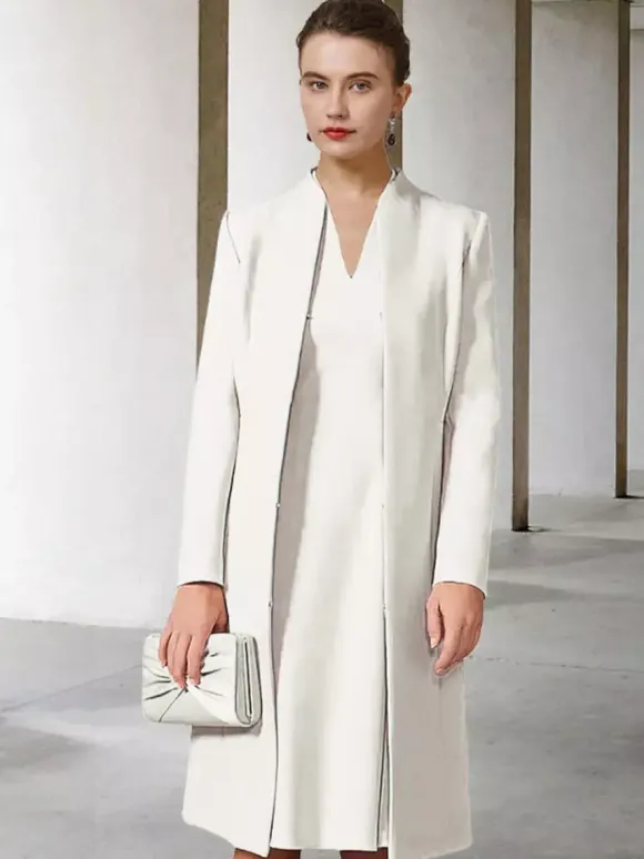 Party Dress For Mother Of The Bride V-Neck Long Sleeves A-Line Guest Dresses For Wedding Free Customization
