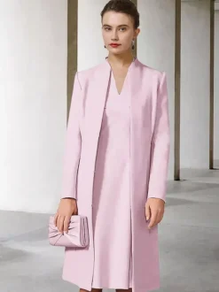 Party Dress For Mother Of The Bride V-Neck Long Sleeves A-Line Guest Dresses For Wedding Free Customization