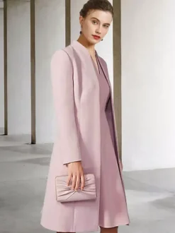 Party Dress For Mother Of The Bride V-Neck Long Sleeves A-Line Guest Dresses For Wedding Free Customization
