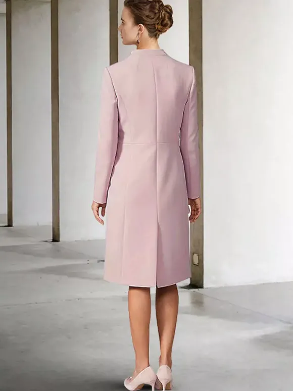 Party Dress For Mother Of The Bride V-Neck Long Sleeves A-Line Guest Dresses For Wedding Free Customization