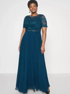 Party Dress For Mother Of The Bride Jewel Neck Short Sleeves A-Line Lace Wedding Guest Dresses