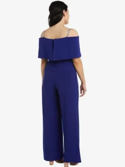 Party Dress For Mother Of The Bride Off-The-Shoulder Sleeveless Jumpsuit Pleated Guest Dresses For Wedding