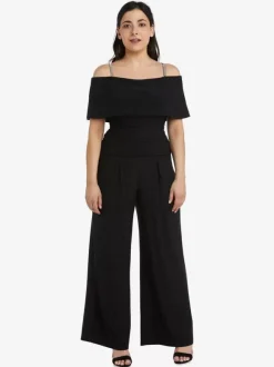 Party Dress For Mother Of The Bride Off-The-Shoulder Sleeveless Jumpsuit Pleated Guest Dresses For Wedding