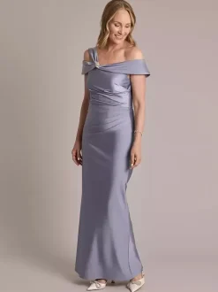 Party Dress For Mother Of The Bride Designed Neckline Sleeveless Ball Gown Pleated Floor-Length Wedding Guest Dresses