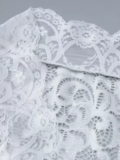 Party Dress Maxi White V-Neck Lace Long Sleeves Sheer Sexy Semi Formal Dress