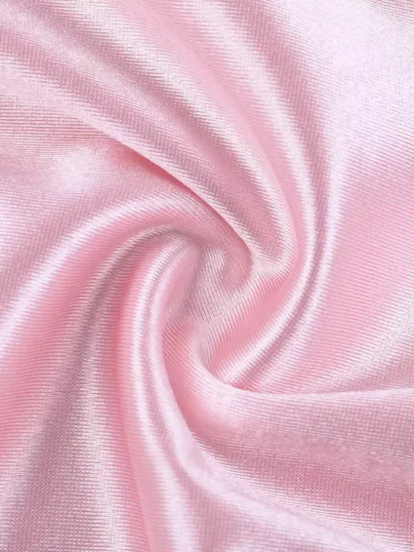Pastel Pink Coquette Slip Dress For Women - Bow Front Midi Cami Gown - Spring Date Night Outfits 2026