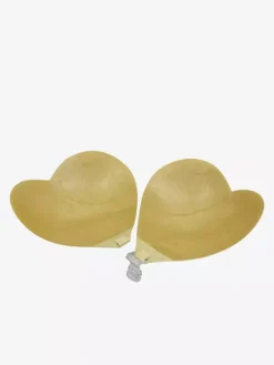 Pasties Ball Acrylic Triangle Buttons Pink Enhanced Strapless Push-Up Heart-Shaped Silicone Bra