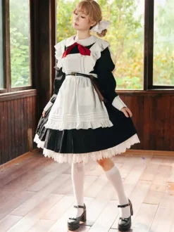 Pastoral Style Lolita Accessories Infanta White Polyester Fiber Apron Miscellaneous