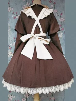Pastoral Style Lolita Accessories Infanta White Polyester Fiber Apron Miscellaneous