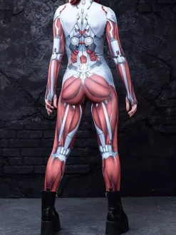 Patterned Zentai Suits Cosplay Costumes Jumpsuit Party Jumpsuits Carnival Woman Zentai Body Clothes Pink Zebra Costume