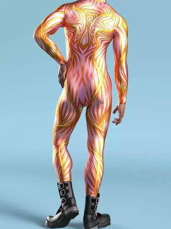 Patterned Zentai Suits CyberPunk Jumpsuit Cool Mechanical Armour Cosplay Bodysuit Costume For Men Women