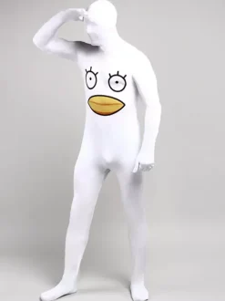 Patterned Zentai Suits Adults Zentai Suits Duck Sexy White Lycra Spandex Color Block Full Body Costumes
