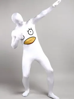 Patterned Zentai Suits Adults Zentai Suits Duck Sexy White Lycra Spandex Color Block Full Body Costumes