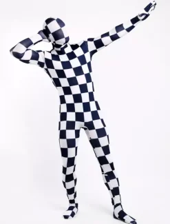 Patterned Zentai Suits Morph Suit Plaid Zentai Suit Full Body Lycra Spandex Bodysuit