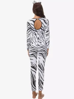 Patterned Zentai Suits Sexy Zebra Catsuit Cosplay Costume Polyester Zentai Suit