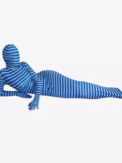 Patterned Zentai Suits Stripes Mummy Bag Style Lycra Spandex Zentai Suit