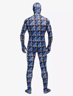 Patterned Zentai Suits Morph Suit Multicolor Plaid Zentai Suit Full Body Lycra Spandex Bodysuit