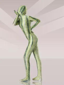 Patterned Zentai Suits Morph Suit Olive Green Python Print Lycra Spandex Fabric Zentai Suit Unisex Full Body Suit